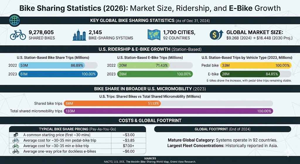 bike sharing statistics